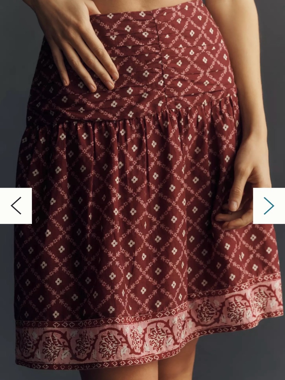 RAILS Karey flower chain skirt size XS NWT
